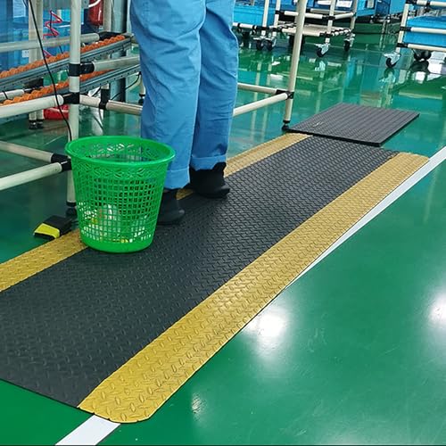 Tapis caoutchouc isolant électrique noir imperméable antidérapant 450x600x30mm