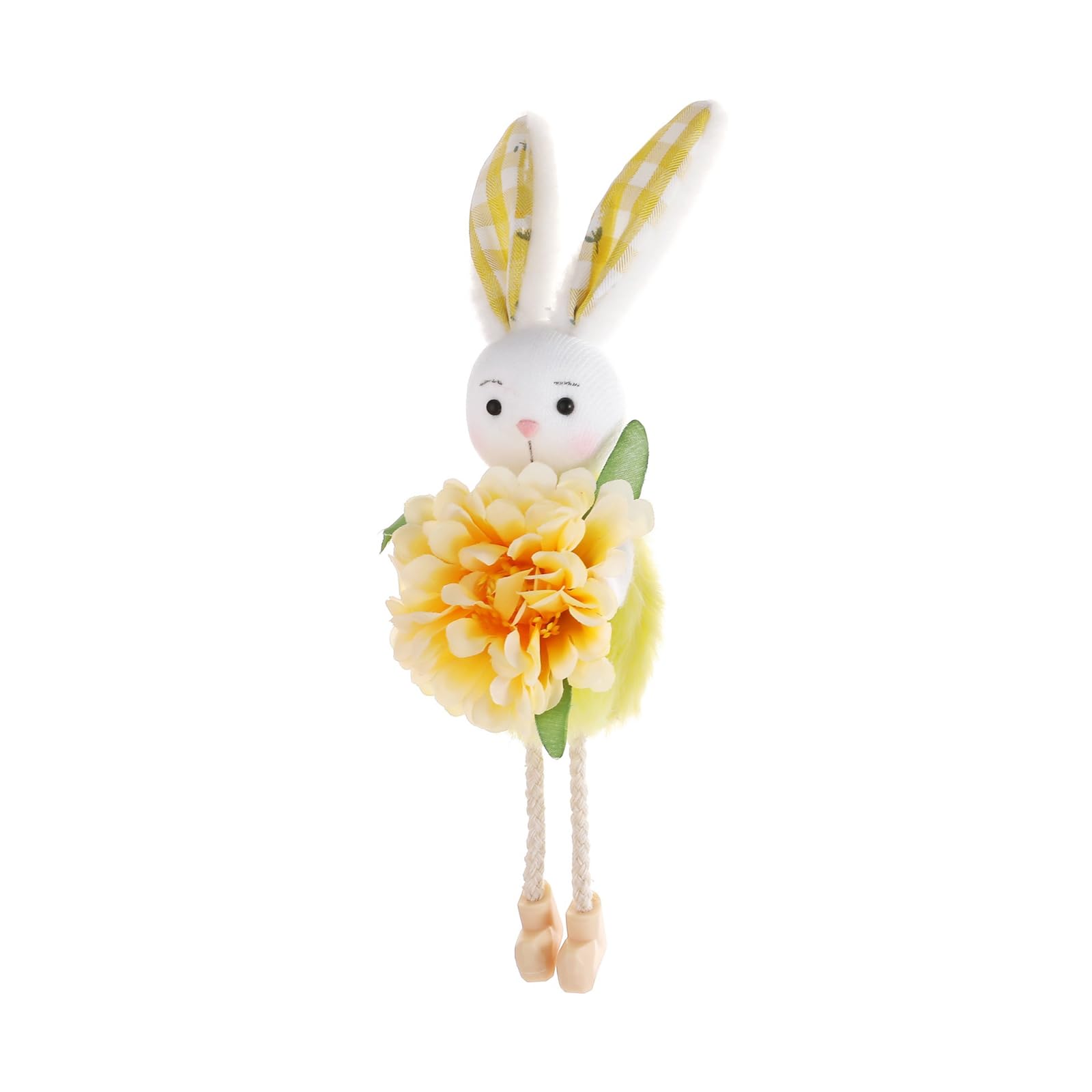 Colorful Hare Doll Decoration Polyester Hare Figurine Pendant for Door Window Balconies Indoor and Outdoor Ornament