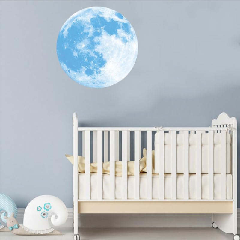 Vinilo decorativo fluorescente lunar azul para pared miniatura 5