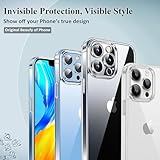 TECHTRENCH Clear Case for iPhone 12 Pro [Military-grade Protection] Shockproof Anti-Scratch Protective Phone Case Thin Slim Cover for iPhone 12 Pro Cover - Image 2