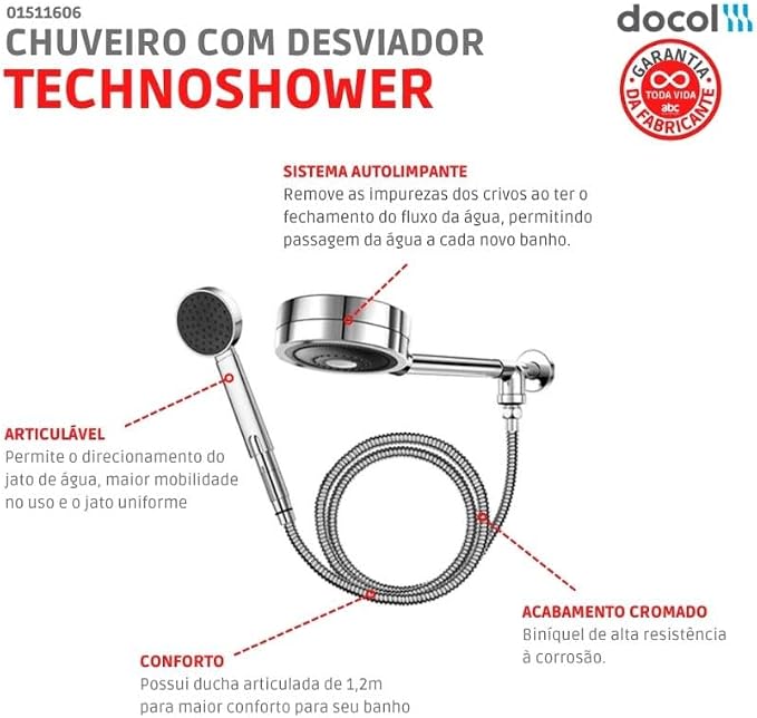 Imagem 4 do produto Docol Chuveiro Technoshower
