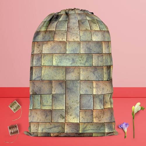 Image of ArtzFolio Tiled Art D6 | Reusable Sack Bag | Bag for Gym, Storage, Vegetable & Travel