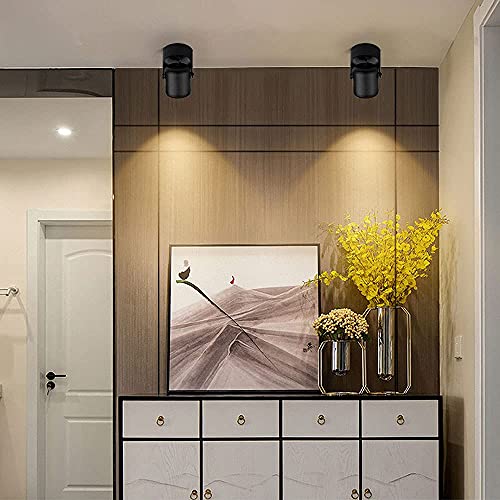 Foco de Aluminio Negro 20W Led de Techo con Diseño Elegante para Interiores 4