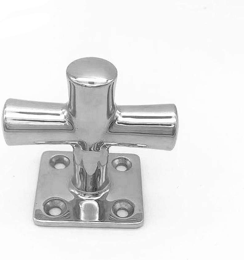 NUZAMAS Heavy Duty Design Marine 316 Stainless Steel Single Cross Bollard, Boat Yacht Mooring Cleat Fasten Mooring Lines 5 51u7d+M9OvL. AC SL1000