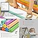 BlueWood Pikler Triangle Set with Cushion, 8-in-1 Foldable Wooden Toddler Climbing Toys Indoor Playground Jungle Gym Montessori Philosophy Climber for 2-6 Years Old, Baby, Kids (Rainbow)
