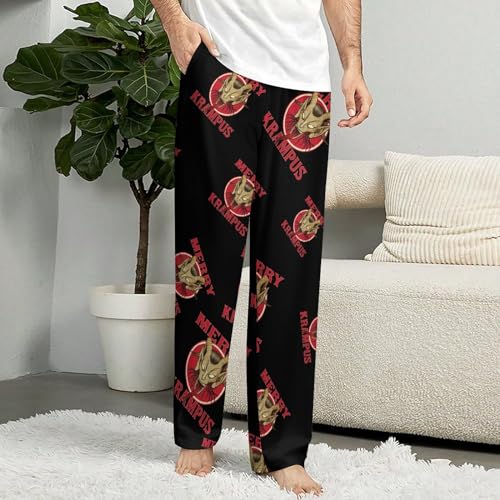 Merry Krampus Lounge Pajama Pants Comfy Sleepwear Bottoms Print Sleep Pants for Men Women4