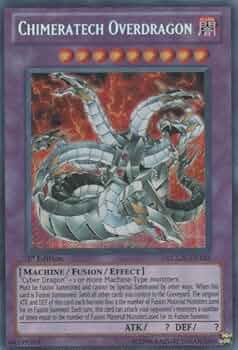 Amazon.com: YU-GI-OH! - Chimeratech Overdragon (LCGX-EN183