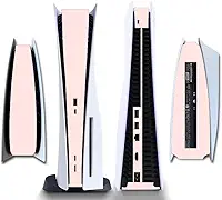Adesivo de película protetora lateral PS5 Disk Edition Skin decalque capa para console PS5 (Pêssego)