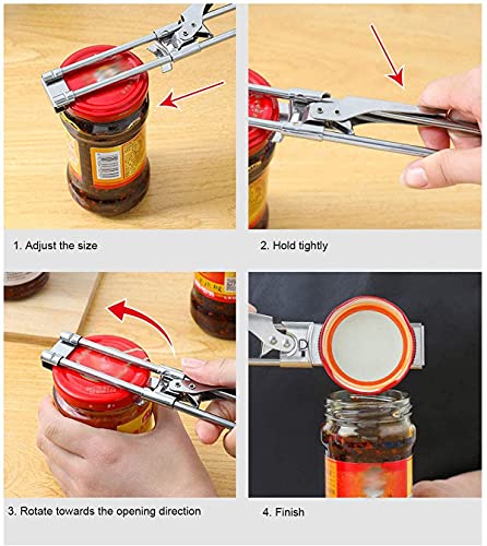 Master Opener Adjustable Jar & Bottle Opener, Adjustable Multifunctional Bottle Opener, Jar Gripper Tight Lid Opener, Kitchen Gadgets, Easy Jar Opener For The Elderly And Children #TOP4