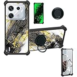 Aroepurt Funda para INFINIX GT 10 Pro Funda Compatible con INFINIX GT 10 Pro Case Carcasa Soporte Cover [con 9H Dureza HD Protector Pantalla] PC + Silicona JSH-HDL