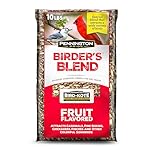 Pennington Pride Birder's Blend, Wild Bird Seed for Outside Feeders, Fruit Flavored Blend Attracts a Wide Variety of Birds, 10-lb. Bag