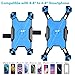 Homeet Motorcycle Phone Mount, Quick Release Motorbike Phone Holder Anti Shake Moped Scooter Rearview Mirror Holder Mount Universal for 4.0-6.8 Inch Smartphone - 360° Rotation Adjustable – Blue