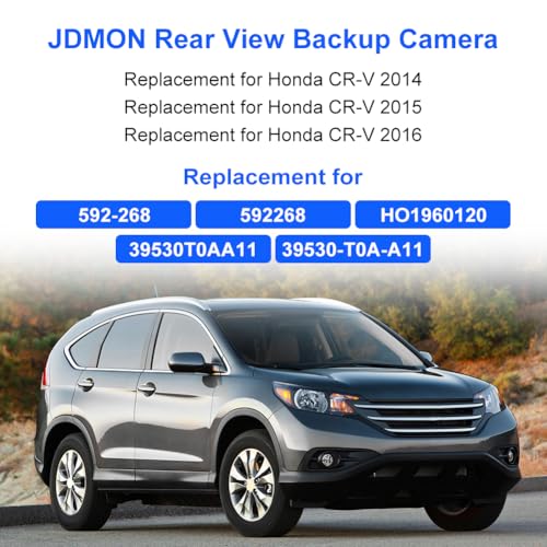 Image of JDMON Backup Reverse Rear Park Assist Camera Replacement for Honda CR-V 2.4L L4 2014 2015 2016 Replacement for 592-268 592268 39530T0AA11 39530-T0A-A11