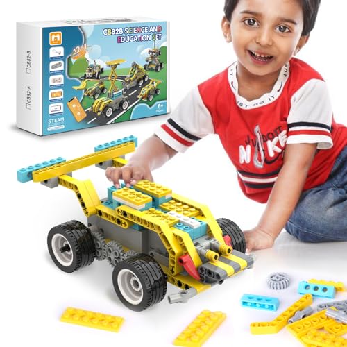 IBLIMS 12 in 1 STEM Project Toys, Educational Building Blocks for Kids Ages 8-14, App & Remote Control Robot Engineering Cars Kits, Gift Sets for 7-9 8-12 and up Year Old Boys Girls, 702pcs