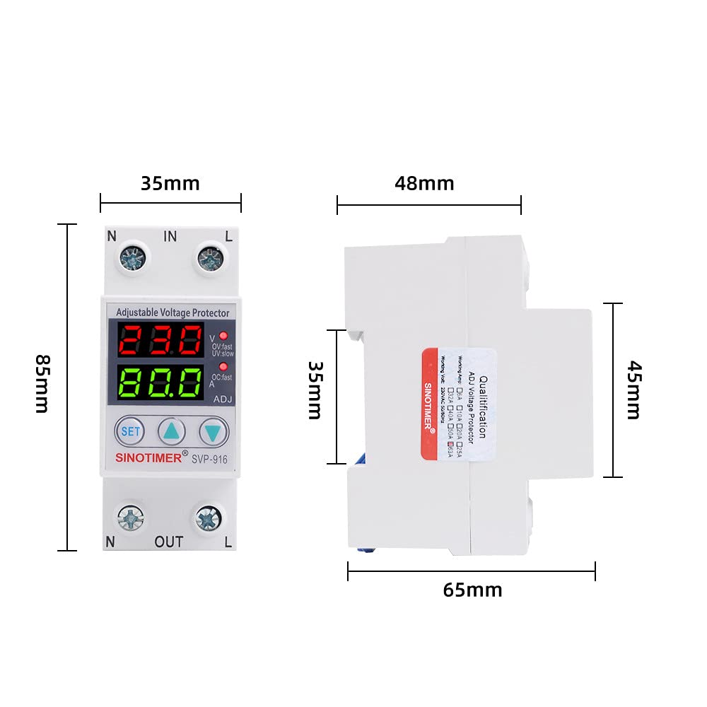 Dimensions of the SVP-916 Voltagе Протецтор