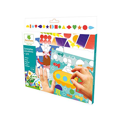 Au Sycomore- Custodia Creativa-Adesivi, Multicolore, CRE44031