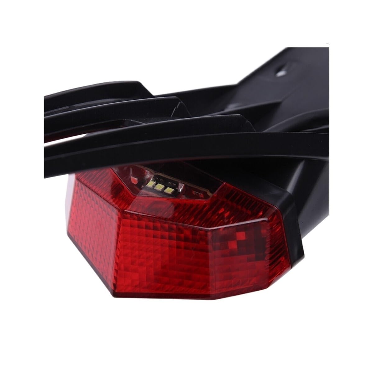 Moto luce freno stop Accessori Moto Fanale Posteriore Parafango Posteriore A LED 12V Per Moto Luce Targa Con Parafango Rosso