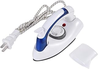 Portable Foldable Handheld Steam Travel Iron Folding Compact Handheld Flat Travel Steam Iron Temperature Control (US Plug)