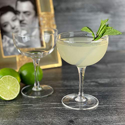 History Company Nick & Nora Classic Champagne Cocktail Coupe Glass 2-Piece Set (Gift Box Collection) #TOP4