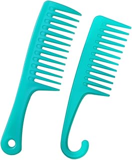 Sponsored Ad - 2 PCS Ancgreen Wide Tooth Comb, Detangling Comb brush, Shower Comb with Hook, For Women Curly/Wet/Dry/Long/...