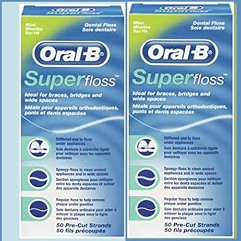 Oral-B Superfloss Zahnseide 50 Fäden, 2er Pack (2x 50 Fäden) Cover
