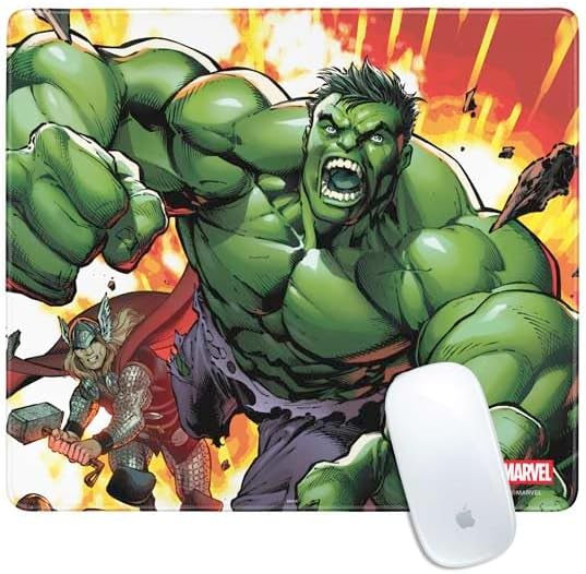 Skinit Extra Large Gaming Mouse Pad - Officially Licensed Hulk Green Goliath Design with Stitched Edges, Waterproof, Non-Slip Rubber Base, Desk Mat for Keyboard & Mouse, 35.75" x 15.4" inches
