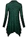 Hibelle Flowy Tops for Women Long Sleeve, Casual Long Sleeve Feminine Mock Neck Jersey Shirts and Blouse Nice Vintage Button Basic Sweaters Bottle with Pockets Green XL