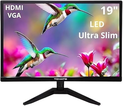 Monitor LED 19" Ultra Slim 60Hz Resolução HD (1440x900) Entradas HDMI e VGA