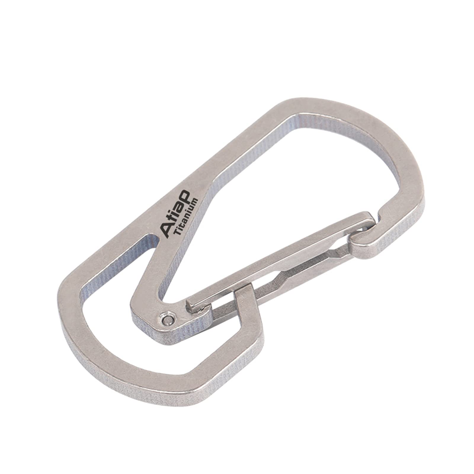 ATiAP Titanium Keychain, Titanium Key Chain Holder, EDC Anti-Lost Quick Release Clip Keychain