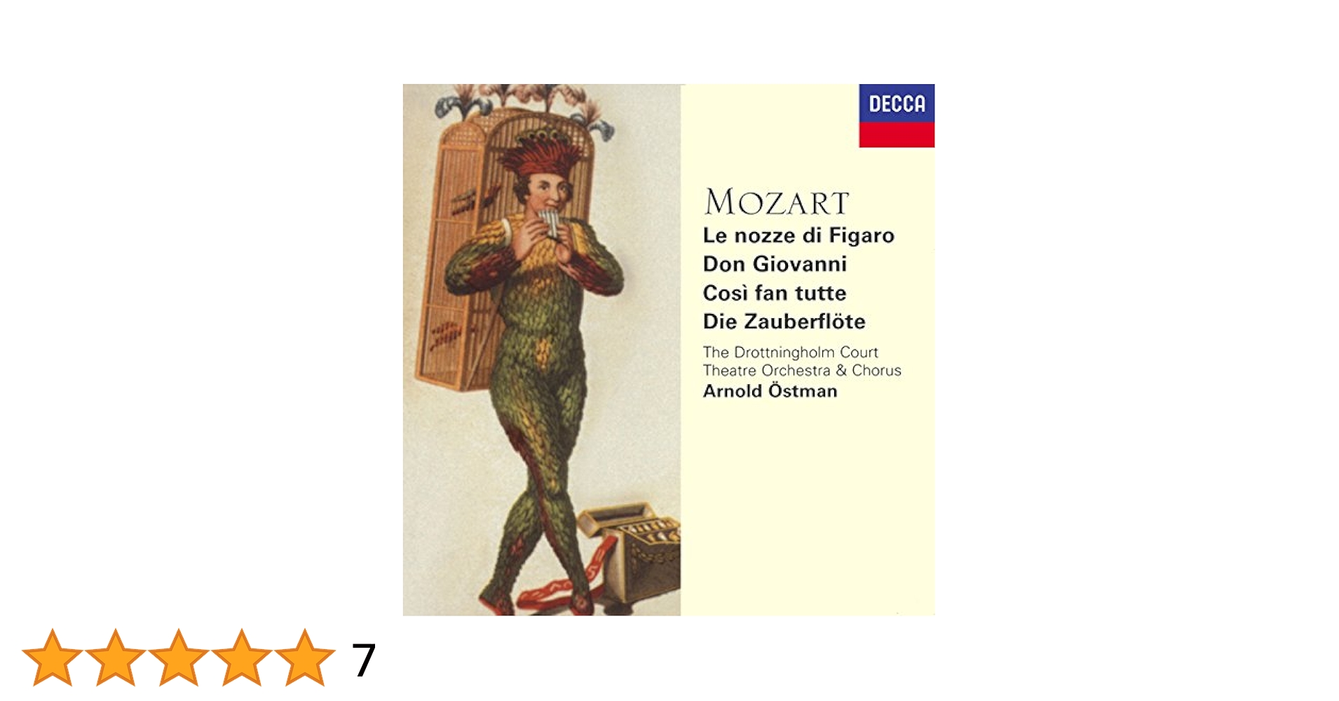 Della Jones, Wolfgang Amadeus Mozart, Arnold Ostman