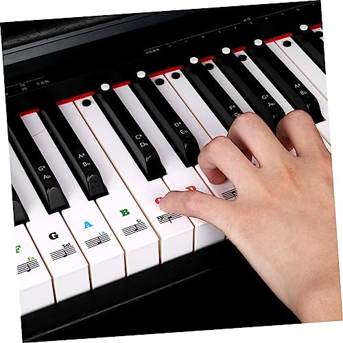 TOYANDONA 2 Feuilles autocollants de piano clavier musical claviers électroniques piano enfant clavier piano debutant clavier electronique claviers stickers décalcomanies de clavier de piano - Les Beatles, Paul McCartney, John Lennon, RIngo Starr, George Harrison TOYANDONA 2 Feuilles autocollants de piano clavier musical claviers électroniques piano enfant clavier piano debutant clavier electronique claviers stickers décalcomanies de clavier de piano – Image 5