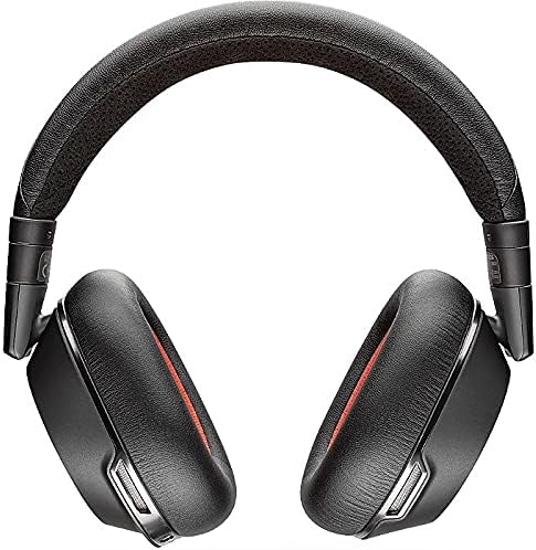 Plantronics Voyager 8200 UC headset folded in travel pouch