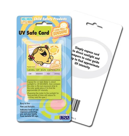 Miniatura 3 de Little Miss & Mr. Men Tarjetas de seguridad para niños UV, temperatura del baño, termómetro de habitación, paquete de 3 tapas de salida