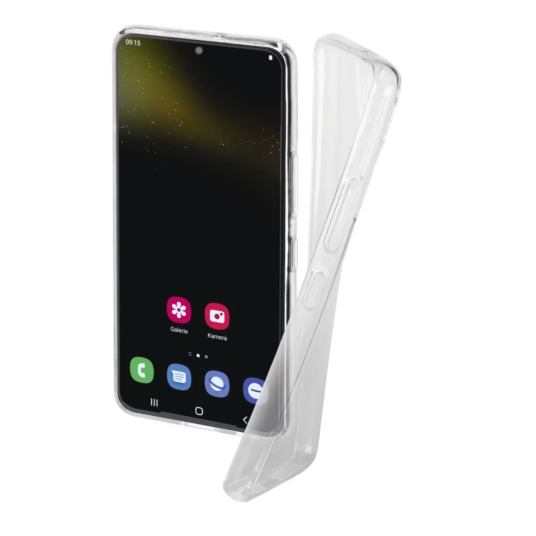 Hama Mobile Phone Case for Samsung Galaxy S22 (5G) Crystal Clear (Transparent Samsung S22 Case Made of TPU, Flexible Protective Mobile Phone Protection with Non-Slip Surface) Transparent
