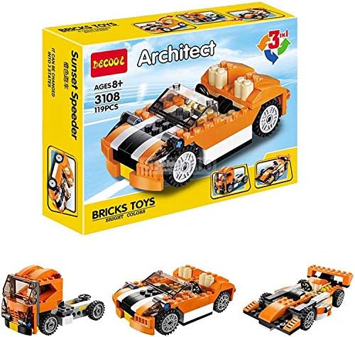 Akrobo Architect Series 3 in 1 Construction Building Blocks Bricks Toys 119 Pieces
