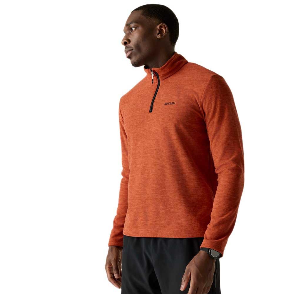 Regatta Men's Thompson Marl Lightweight Fleece - Rusty Orange - M