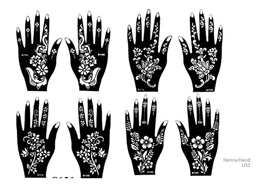 Tattoo Stencil / Template 8 Sheet Set US1 Pretty Suitable for Hand
