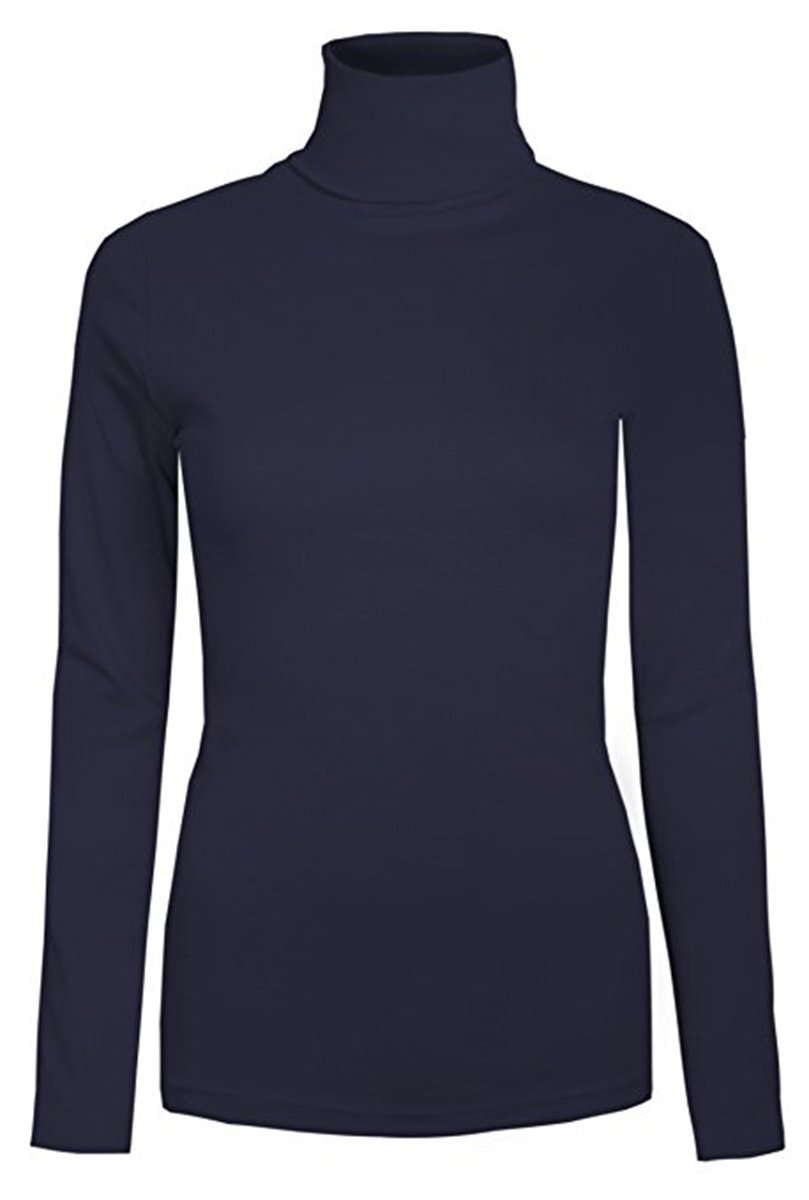 Misketch Women's Navy Misketch® Roll Necks Polo Neck Tops Plain Winter Ski Quality Stretch (, Sm(Uk 08-10 Eu 36-38))