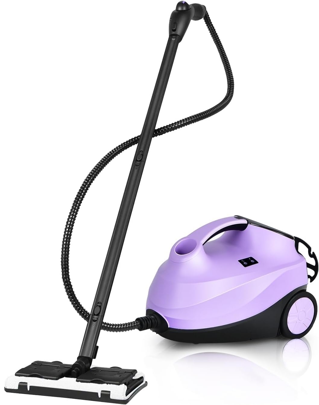 COSTWAY 2000W Pulitore a Vapore con 19 Accessori e Serbatoio da 1,5L, Vapore per Tappeti, per Pulizie Profonde Pavimenti Finestre e Macchine (viola)