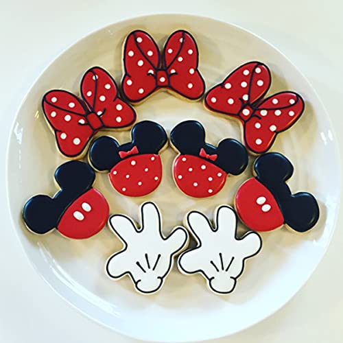 Christmas Cartoon Mouse Cookie Cutters, 8 Pack Baking Molds Stainless Steel Biscuit Sandwich Cake Cutter Set For 2Nd Birthday Party Supplies Favors #TOP3