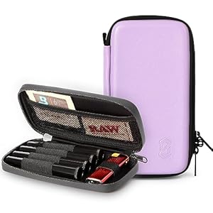 OZCHIN Smell Proof Bag with 4 Tubes Odor Proof Smoking Tobacco Pipe Carbon Lined Stash Bag Odorless Bag King Size Medicine Lock Storage Container Fit in Pocket-Great Gifts for Friend(Purple)