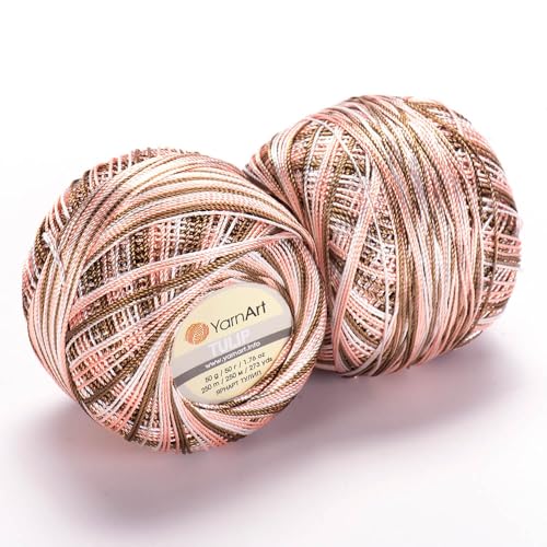 Image of YanrArt Tulip%100 Microfiber Silky Yarn - Suitable for Summer Clothes and Home Accessories Curtains, Runners, Tablecloths - S. Fine(1) Weight Yarn - 1.70 Oz, 273 Yds (460)