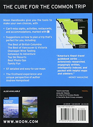 Moon British Columbia (10th ed): Including the