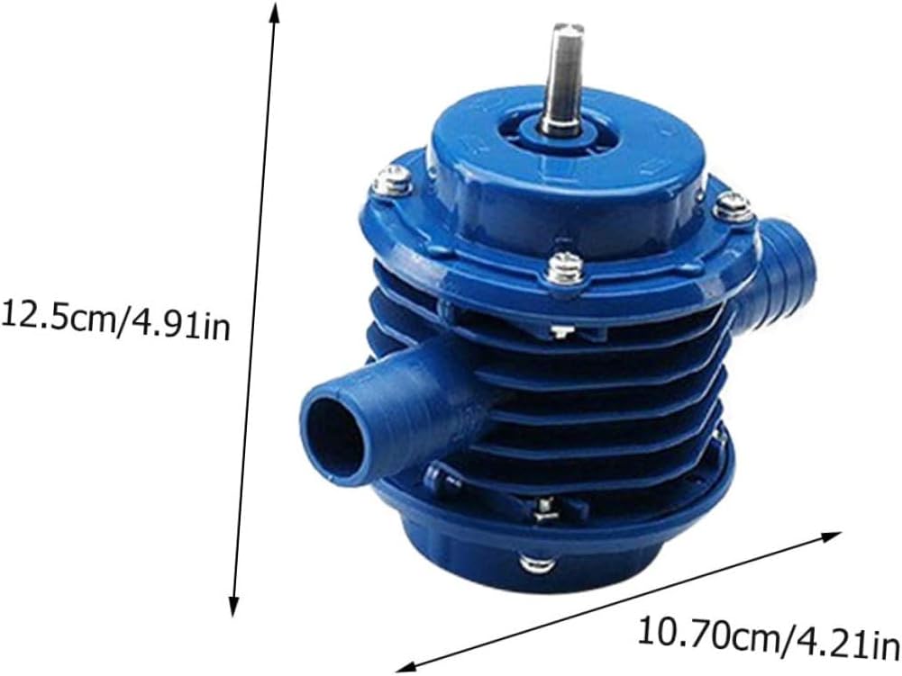 Outanaya Electric Drill Pump Self-priming Small Plastic Water Pump Portable for Home Water Transfer and Aquarium Use