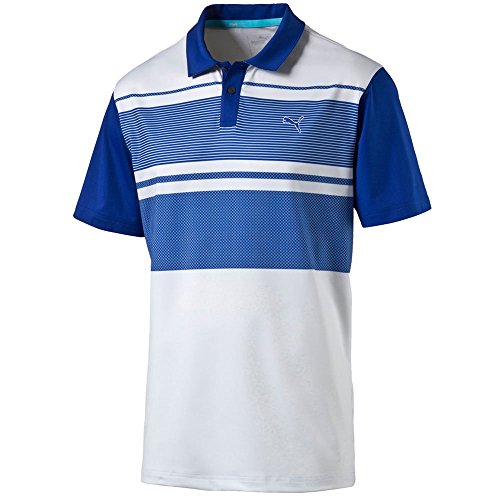Puma Golf Men's Short Sleeve Pattern Block PC Polo