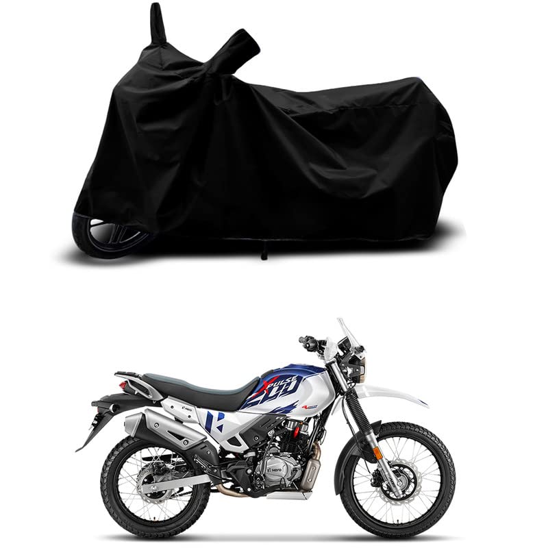 Image of Full Bike Cover Compatible for Xpulse 200 4V - 100% Scratchproof, UV Rays, Heat Protection, Water-Resistant, Dustproof, Waterproof Body Cover for All Variants [Black]