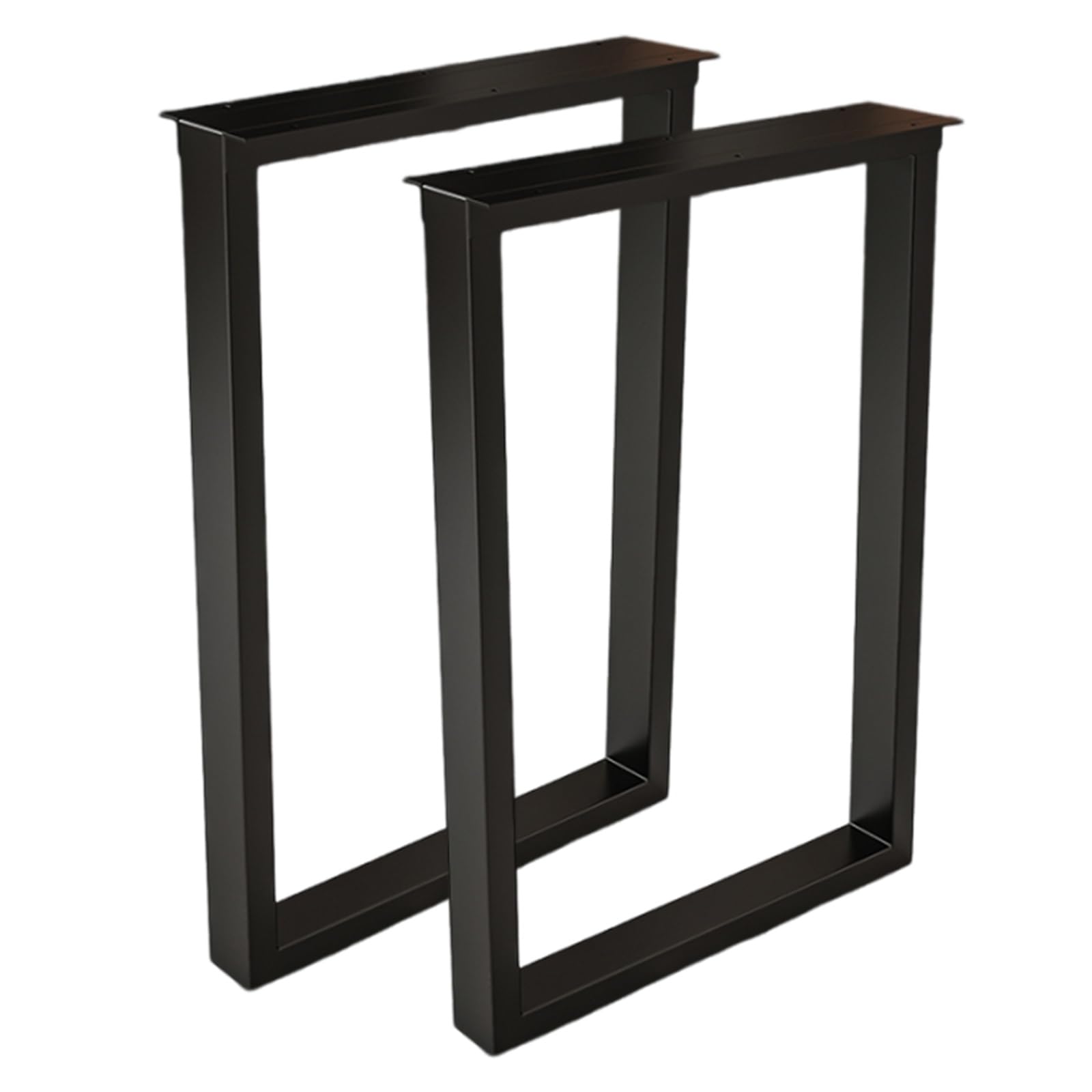 Set mit 2 schweren Metall-Tischbeinen, industrielles Stahlrohr-Design für DIY-Fell, perfekt für Esszimmer, Couchtische und Werkbänke (schwarz, 40 x 72 cm / 15.7in)