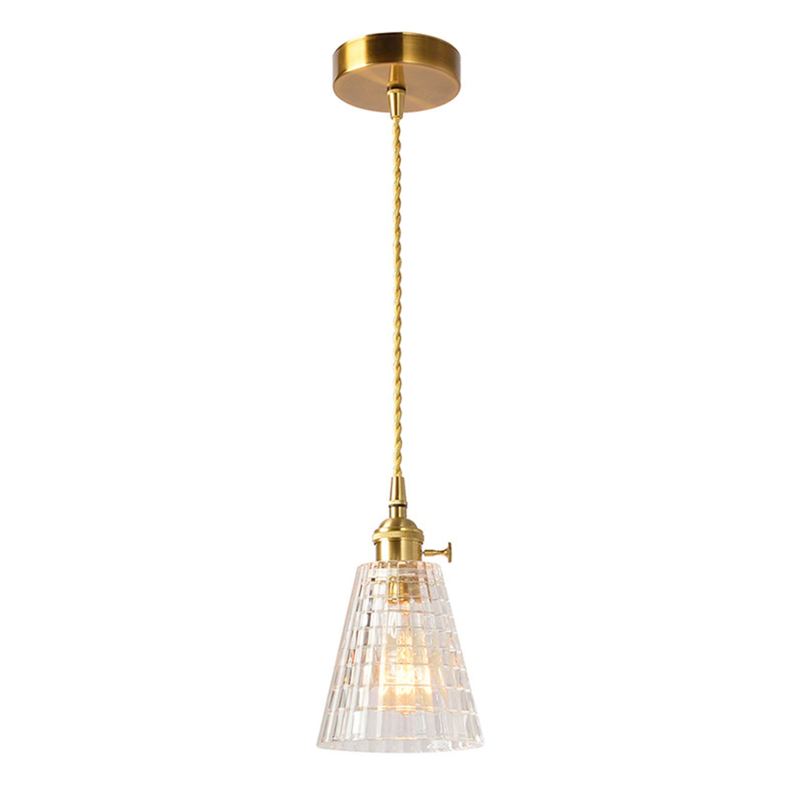 Lampe suspendue E27 en verre pour éclairage de bar et salon - 8