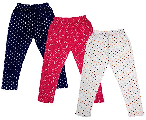 Image of indi weaves Girls Super Soft Cotton Solid Capri Pants Pack of 2