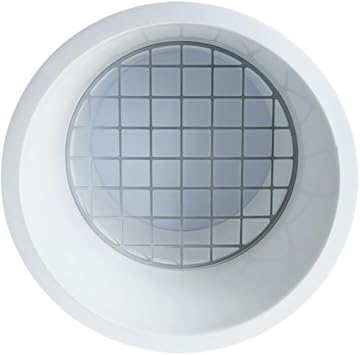3-Inch PVC Vent Cap with Stainless Steel Screen,PVC Drain Guard 0 Degrees | Designed to protect compatible 3-inch PVC sump pump discharge pipes from leaves,debris,drainage blockages outdoors 0 Degrees